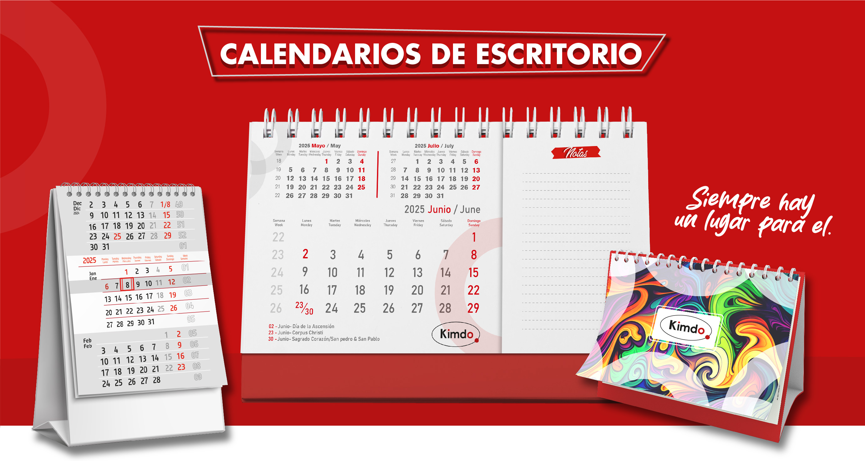 Kimdo - Calendarios de 3 Meses  CALENDARIOS PROMOCIONALES 